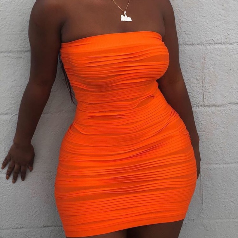 Textured Mini Dress